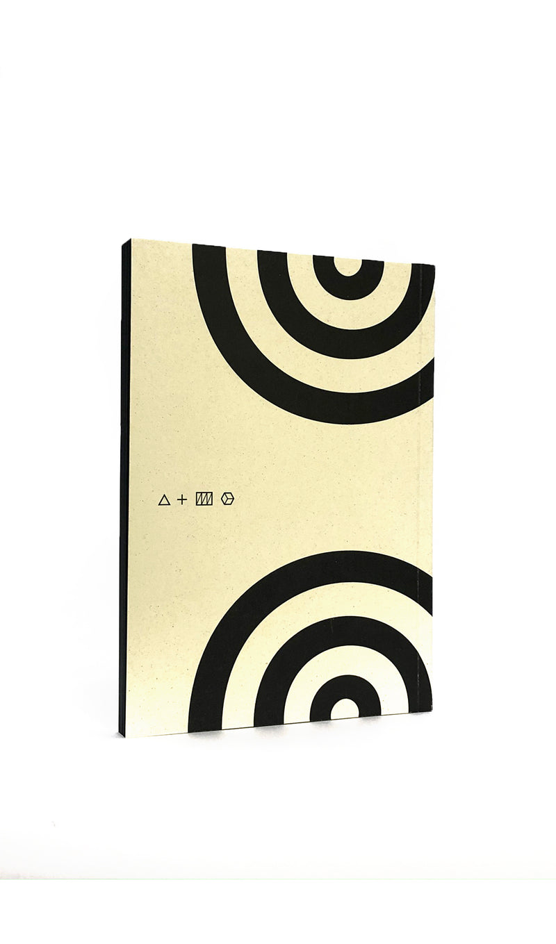 A5 Black Paper Notebook | Orange Cover