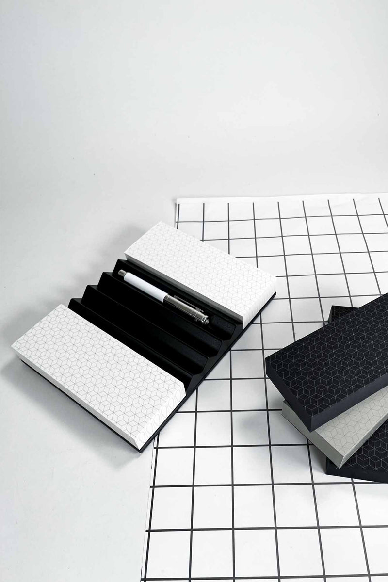 Toblerono | Black Pen Tray with Double Paper Block