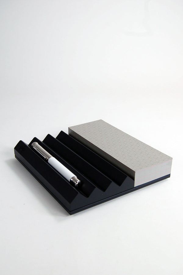 Toblerono | Black Pen Tray with Paper Block